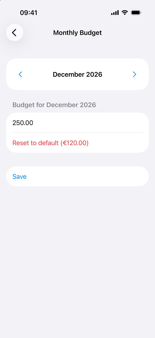Different budget for December 2026